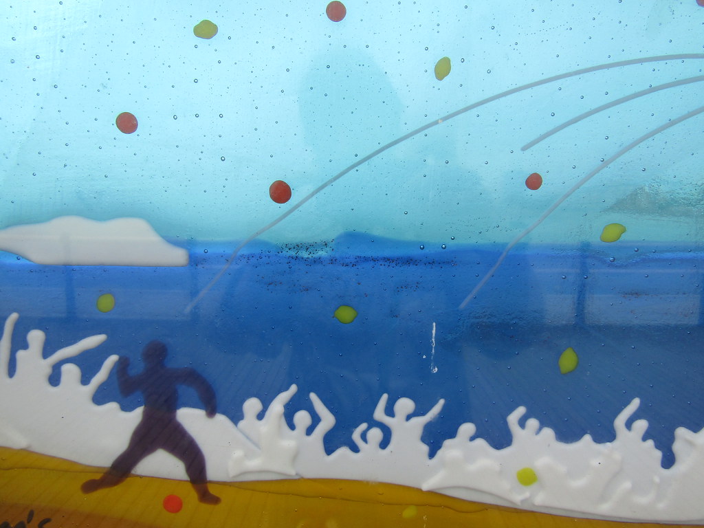 Stained glass on Worthing Pier Another walk from Worthing … Flickr