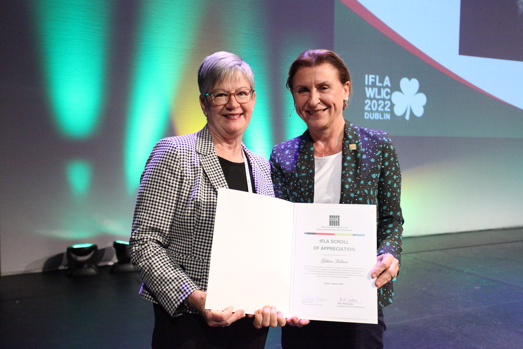 Session 158 Closing Ceremony Gillian Hallam received the I… Flickr