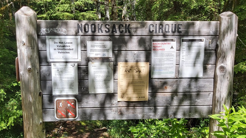 Nooksack Cirque Sign post Karl Vietnieks Flickr