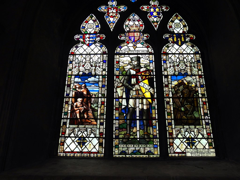 DSCN8498 Stained glass window, Norwich Cathedral. The wind… Flickr