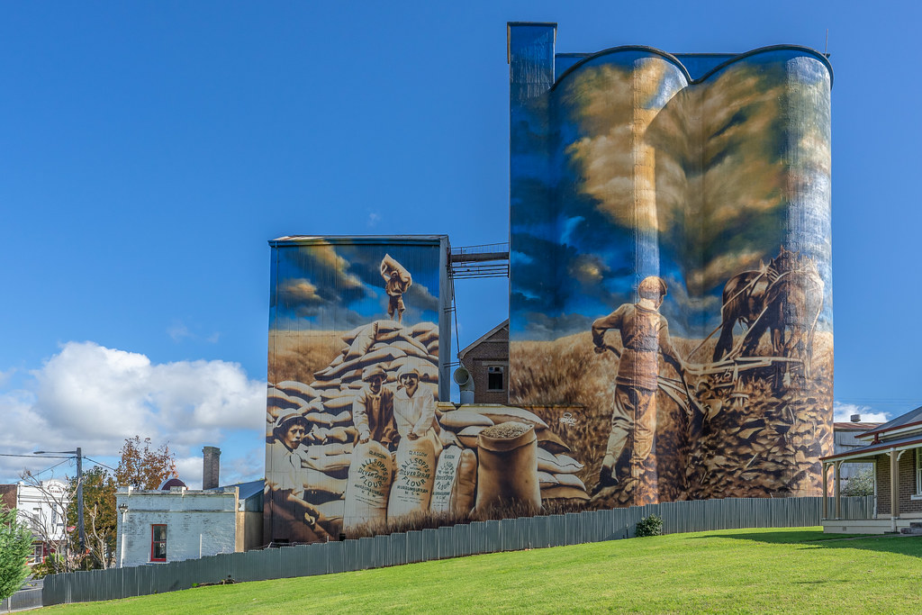 Murrumburrah Mill Silo Art, NSW. By Heesco Heesco, (real n… Flickr