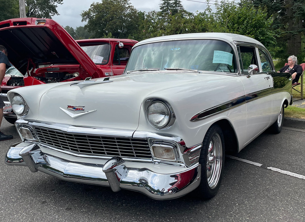 1956 Chevrolet Bel Air Lyman, Washington car show 2022 Flickr