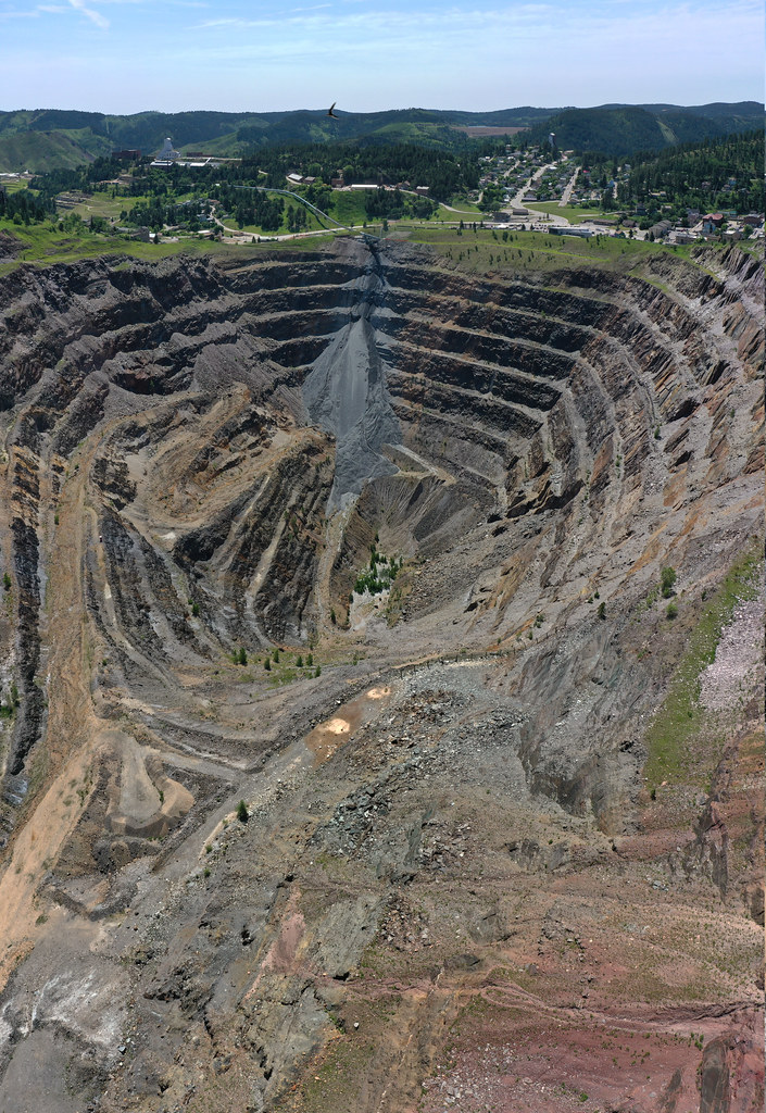Aerial view of the Homestake Mine, Lead, SD This gold mine… Flickr