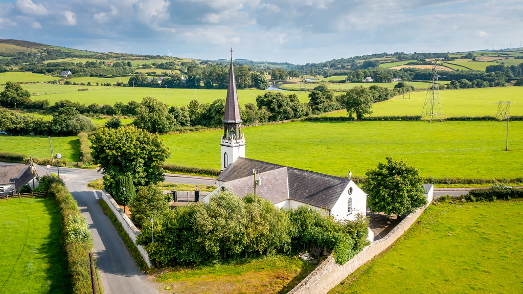 DJI_0053e St.Eugenes Chapel, Glenock Newtown Stewart Gordon Dunn