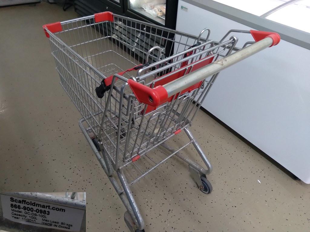 ScaffoldMart's experiment in selling shopping carts. Flickr