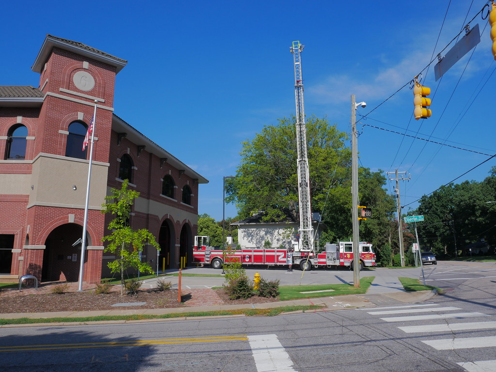 Oberlin Road Fire Station, testing the ladder, Raleigh 2… Flickr