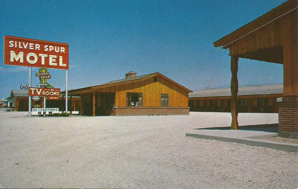 Amarillo, TX vintage postcard of the Silver Spur Motel o… Flickr