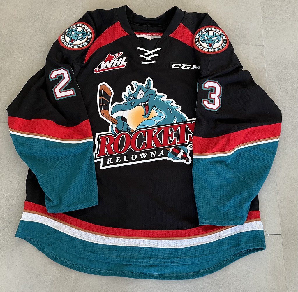 Reid Gardiner Kelowna Rockets Game Worn Jersey This Size 5… Flickr