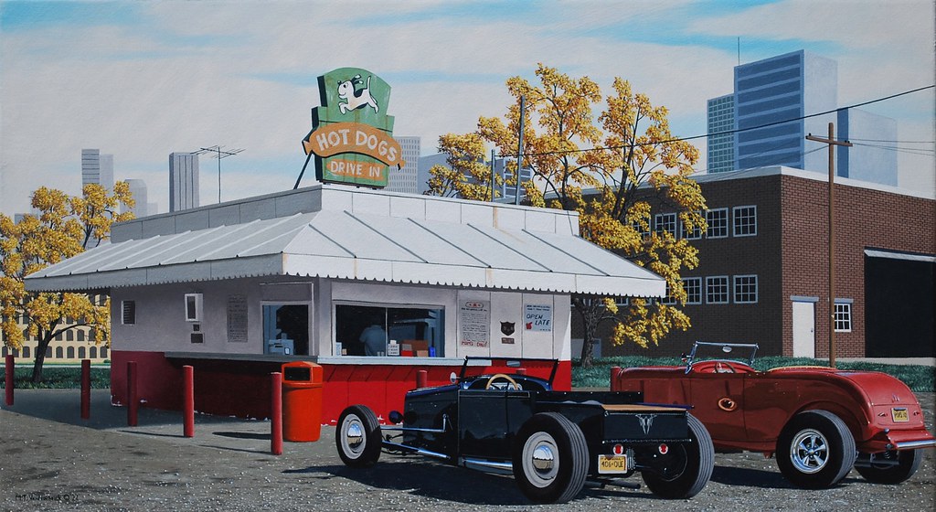 234. "Hot Diggity Dogs!" 18 x 36, oil on canvas, 81 hours… Flickr