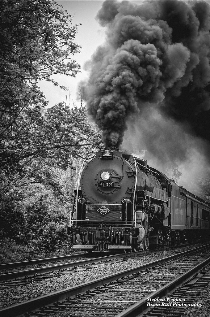 Reading 2102 through Hamburg, PA 5/28/22 Stephen Weppner Flickr