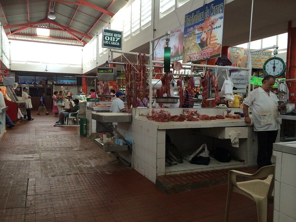 Meat vendor at Galeria Alameda Ines Phillips Flickr