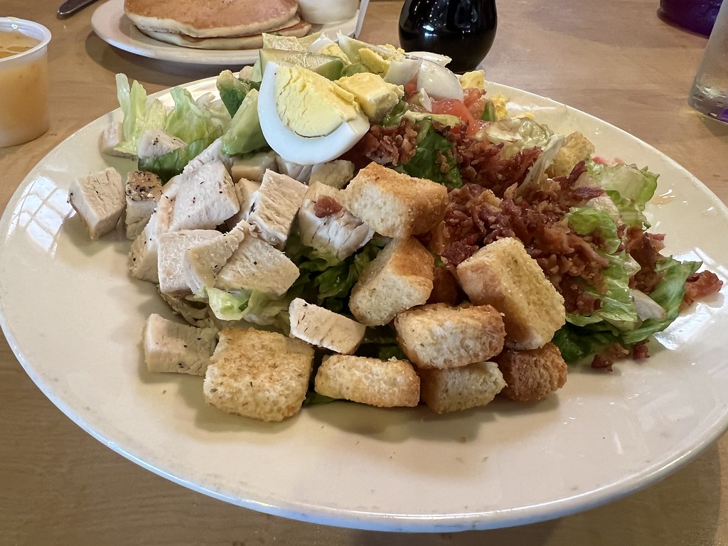 Cobb Salad (No cheese & Italian dressing on side) Coco's Carla Putnam Flickr