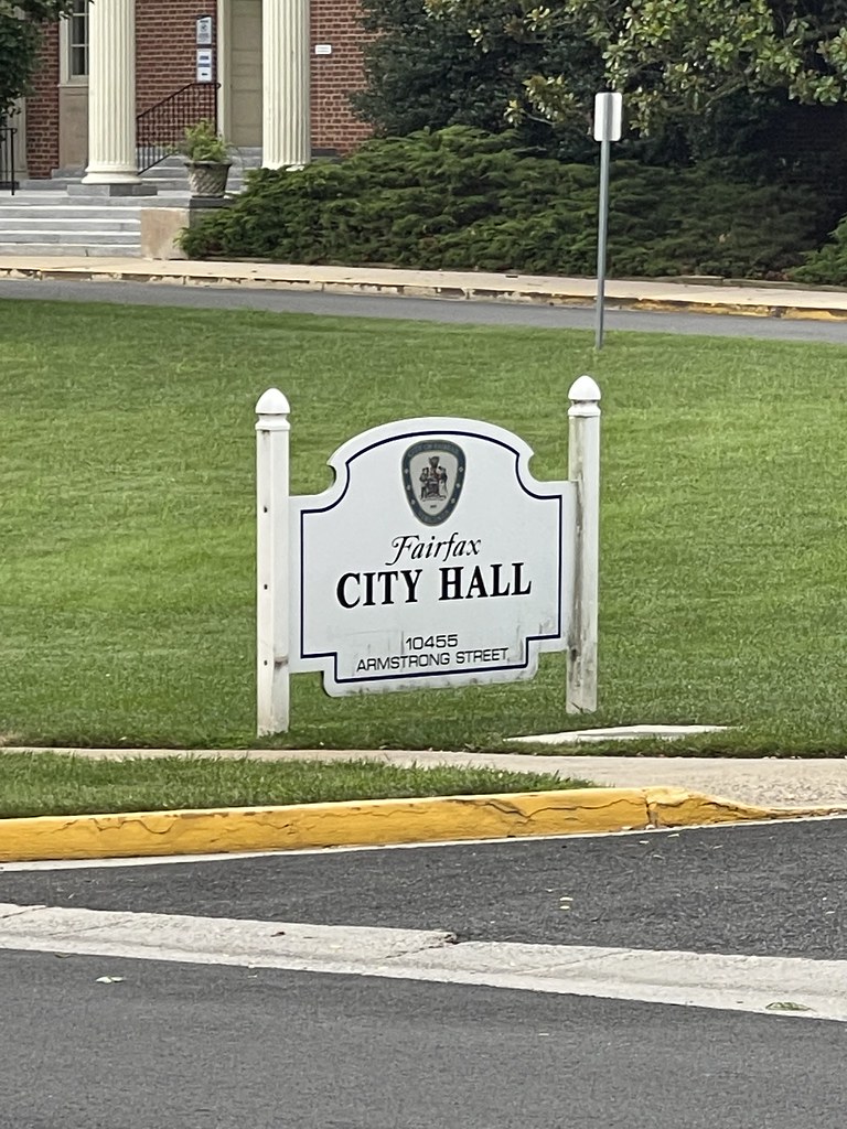 Fairfax City Hall and Courthouse Sign. Fairfax, Virginia. … Flickr