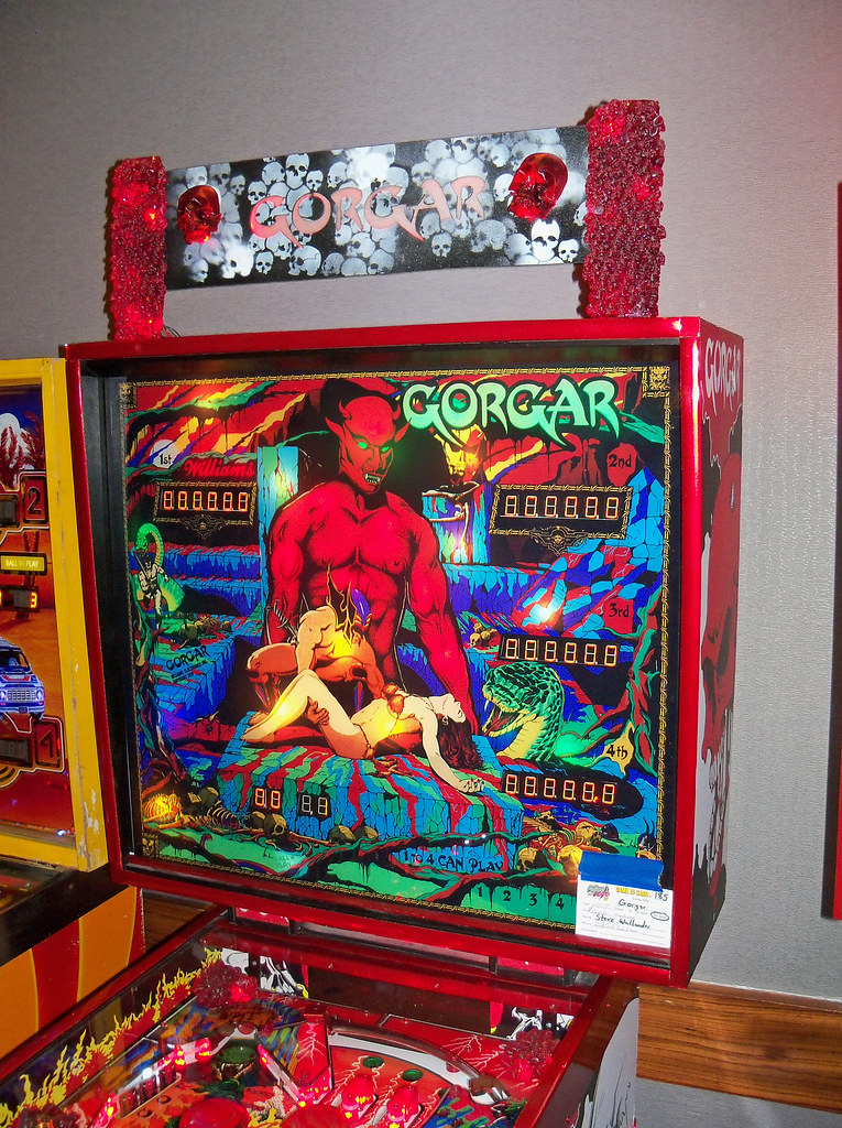 Backbox and topper for the pinball machine. … Flickr