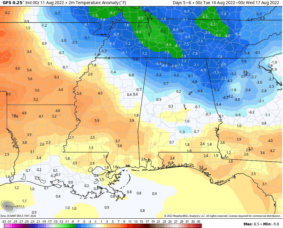 Hit and miss storms still possible Coastal LA/MS/AL Weather Forecast
