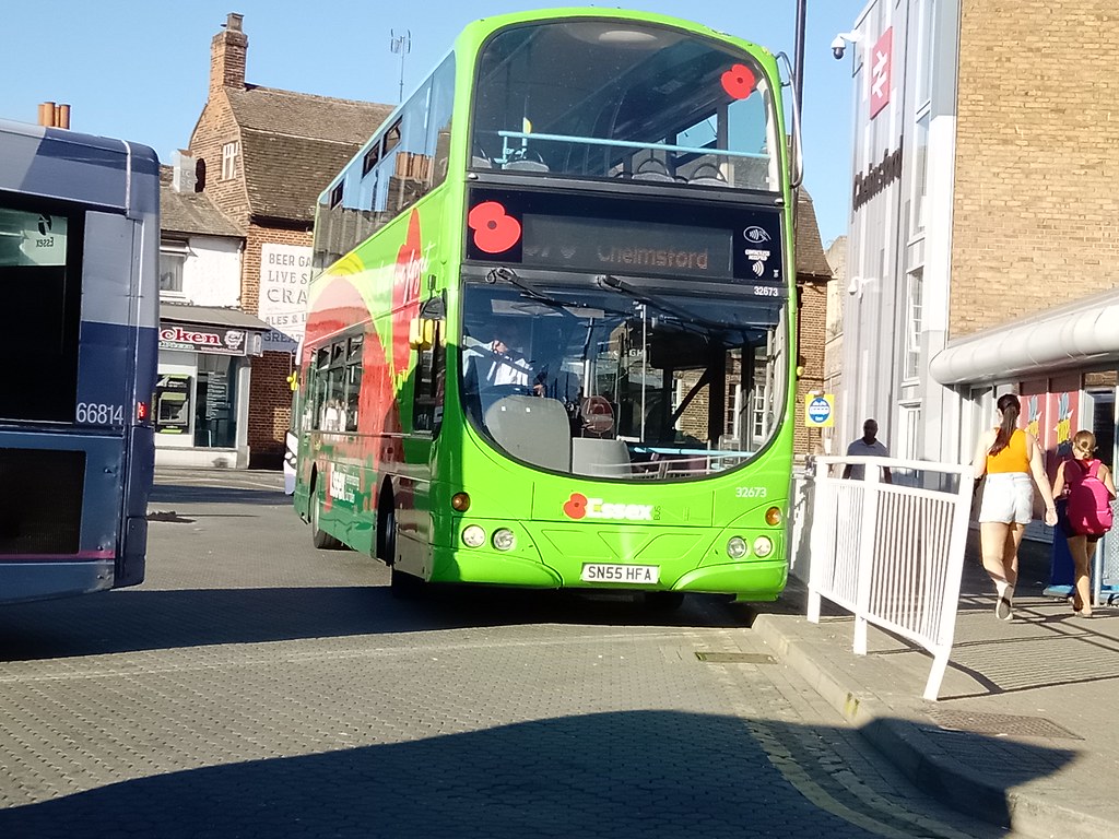 First Essex buses 32673 SN55 HFA taken in Chelmsford bus s… D. Bell