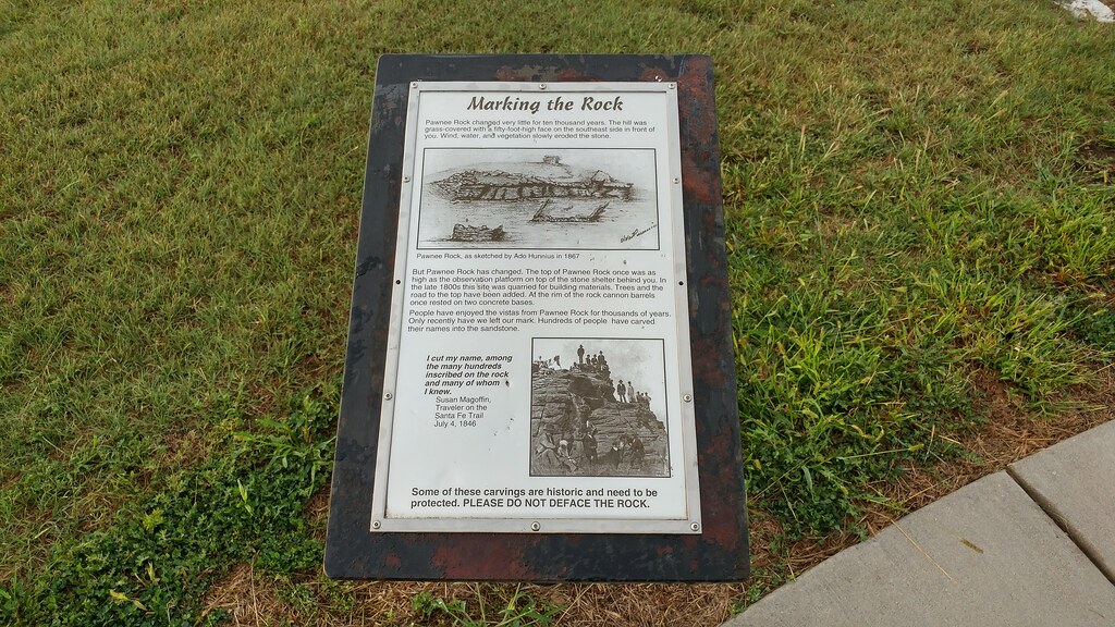 Marking the Rock, Pawnee Rock, Pawnee Rock, KS **Pawnee Ro… Flickr