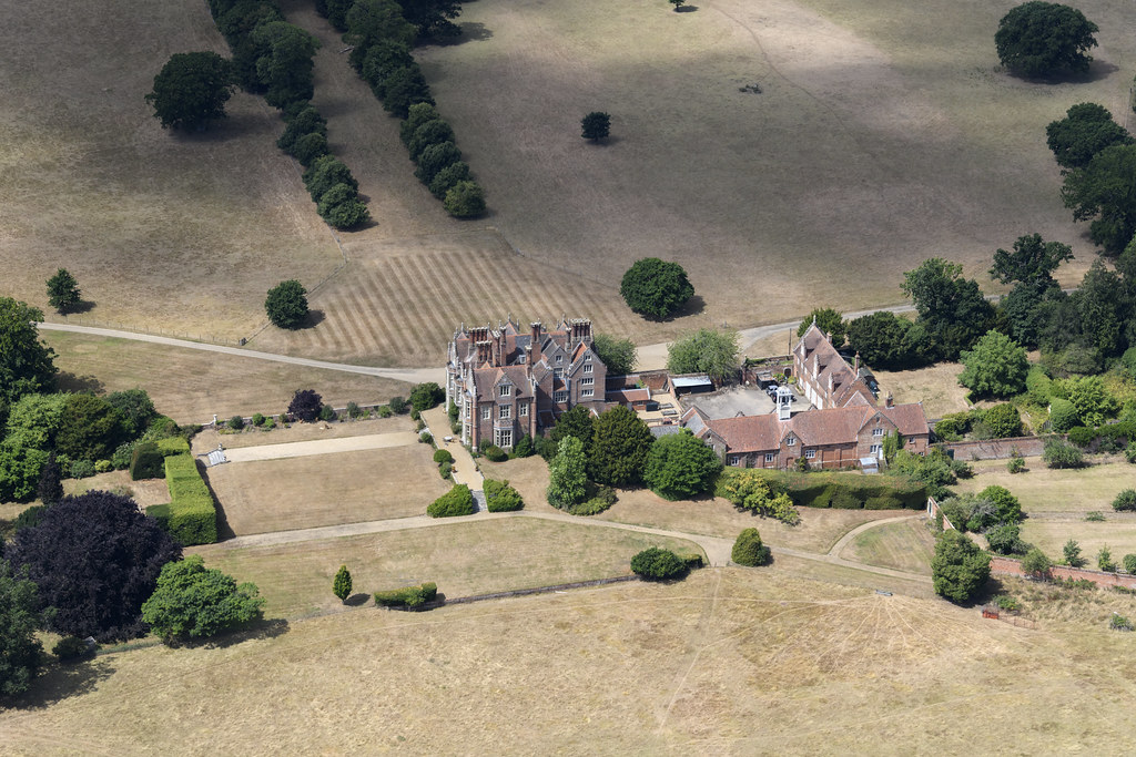 Aerial image Barningham Hall. Built in 1612 for Sir Edwar… Flickr
