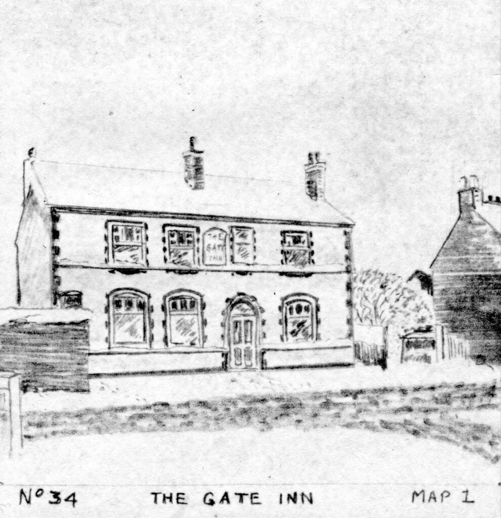 The Gate Inn Lichfield Road, Willenhall. Sketch by Arthur … Flickr