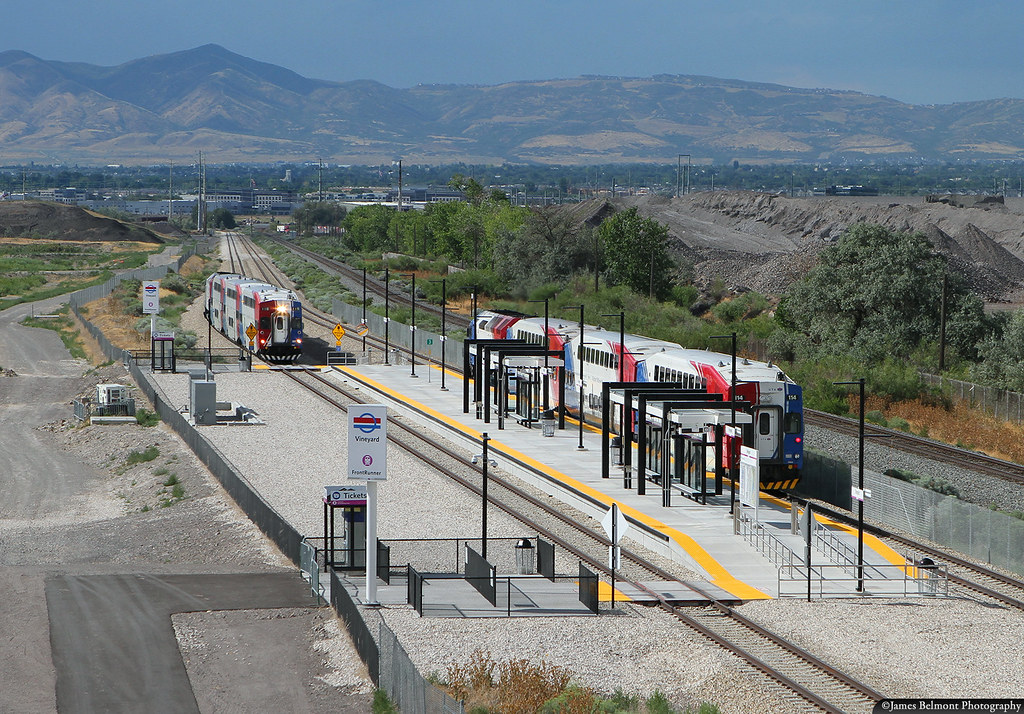 Vineyard Station Utah Transit Authority opened a brand new… Flickr
