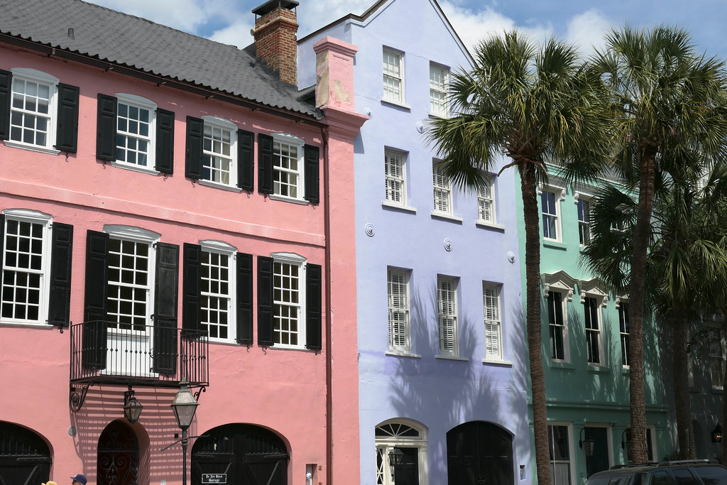 Charleston, SC pastel homes Charleston, SC pastel home… Flickr