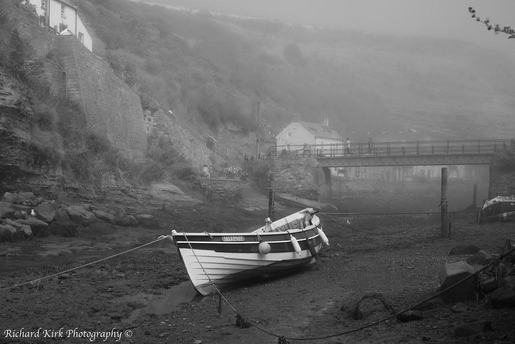 _20A3186 Mizpah A misty day in Staithes. The tide out and … Flickr