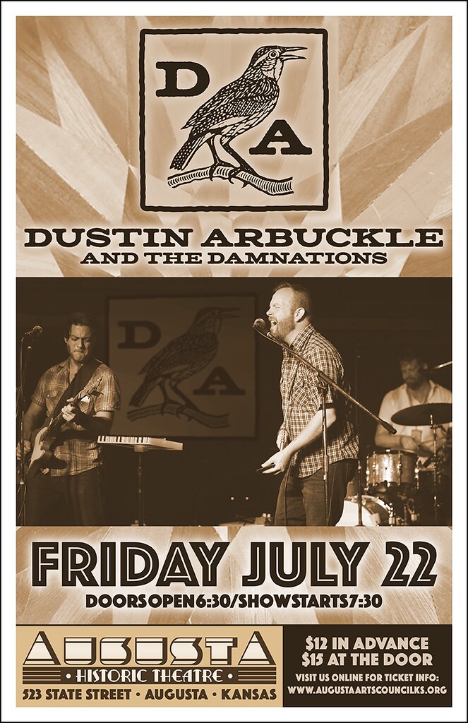 damnationsposter1 Dustin Arbuckle & Damnations Concert Michael