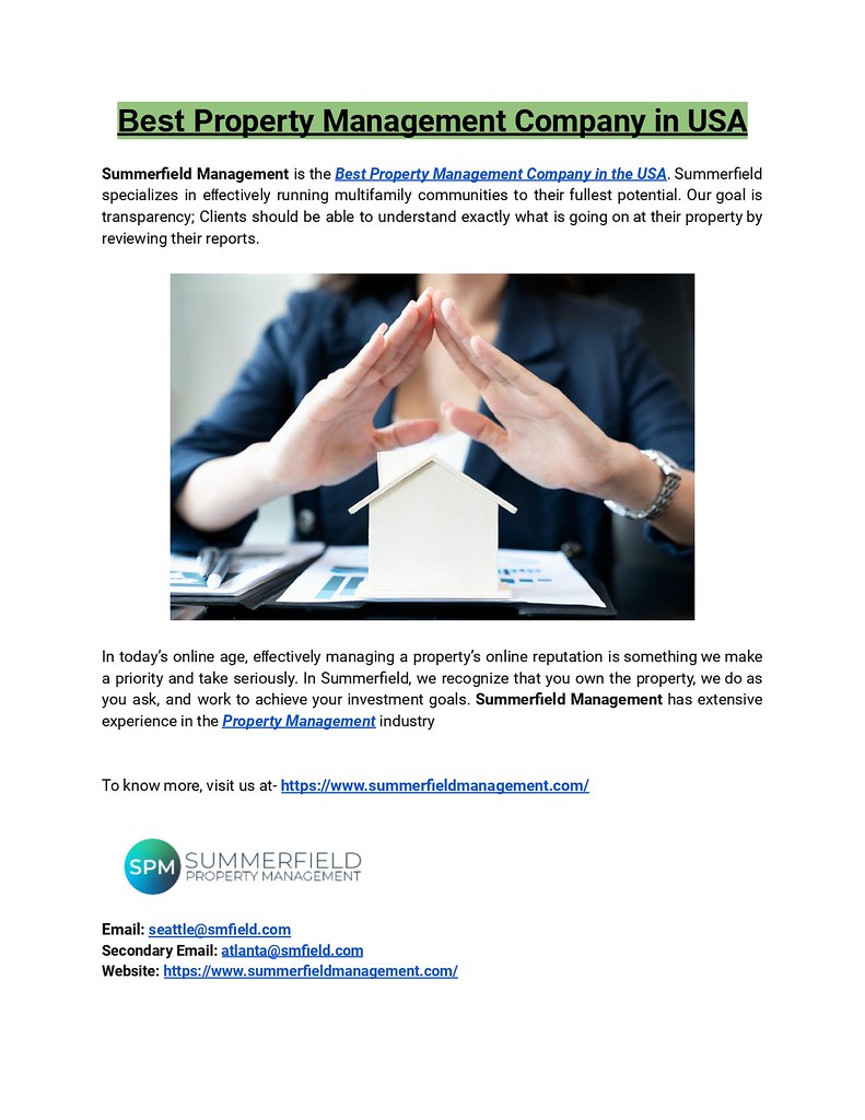 Best Property Management Company in USA Summerfield Manage… Flickr