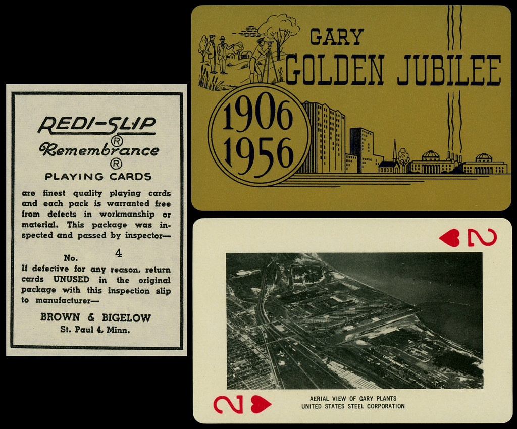 Aerial View of United States Steel Corporation, Golden Jubilee Playing