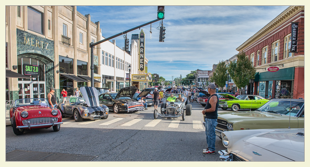 Downtown Friday "Torrington, CT" main drag car show view Vince