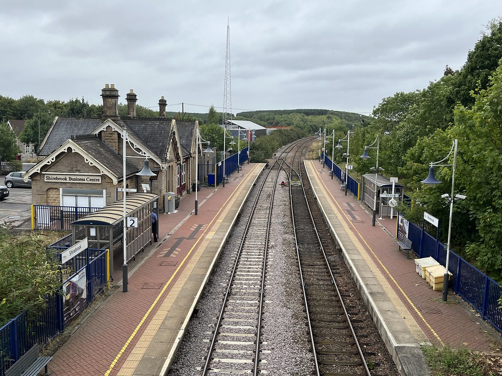 Shirebrook Railway Station Shirebrook opened 1 June 1875 b… Flickr