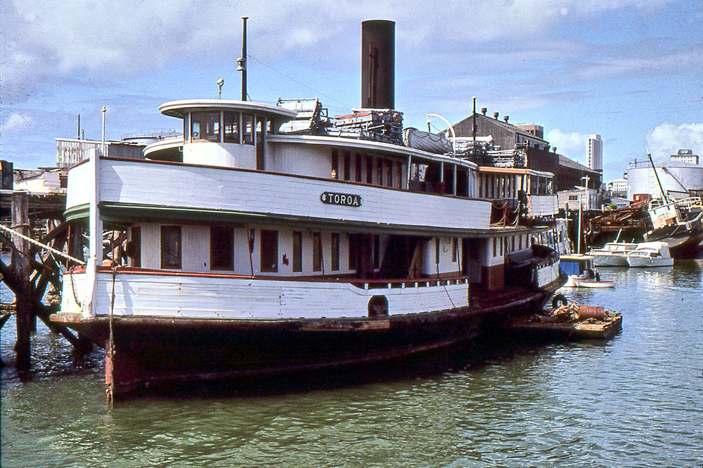 Toroa Double Ended Steam Ferry Boat 1925 At Auckland , New… Flickr
