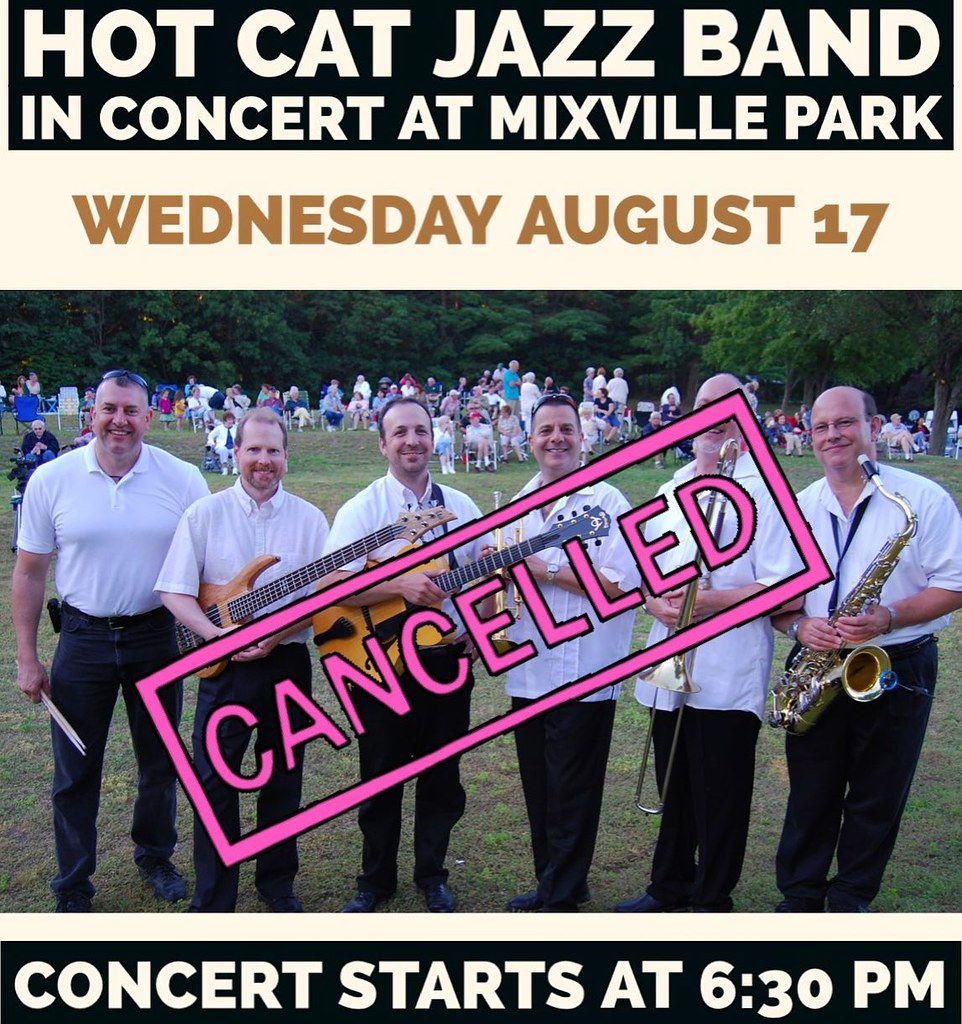 We’re sorry to announce that the Hot Cat Jazz Band concert… Flickr