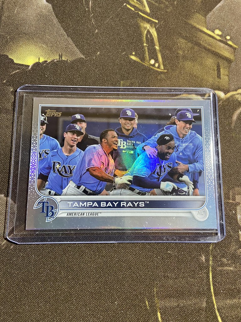 2022 Topps series 1 Tampa Bay Rays team rainbow foil Flickr