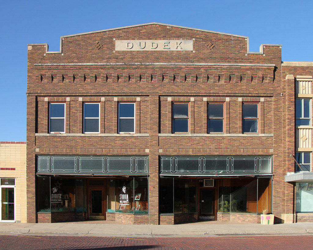 Dudek Building Schuyler, NE Built circa 1930. Tom McLaughlin Flickr