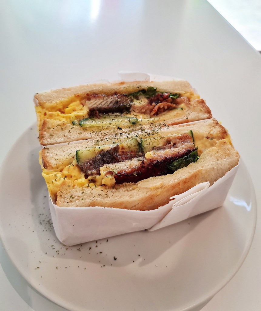 Eel & Egg Toast Sandwich Le Cafe Penang, Malaysia Flickr