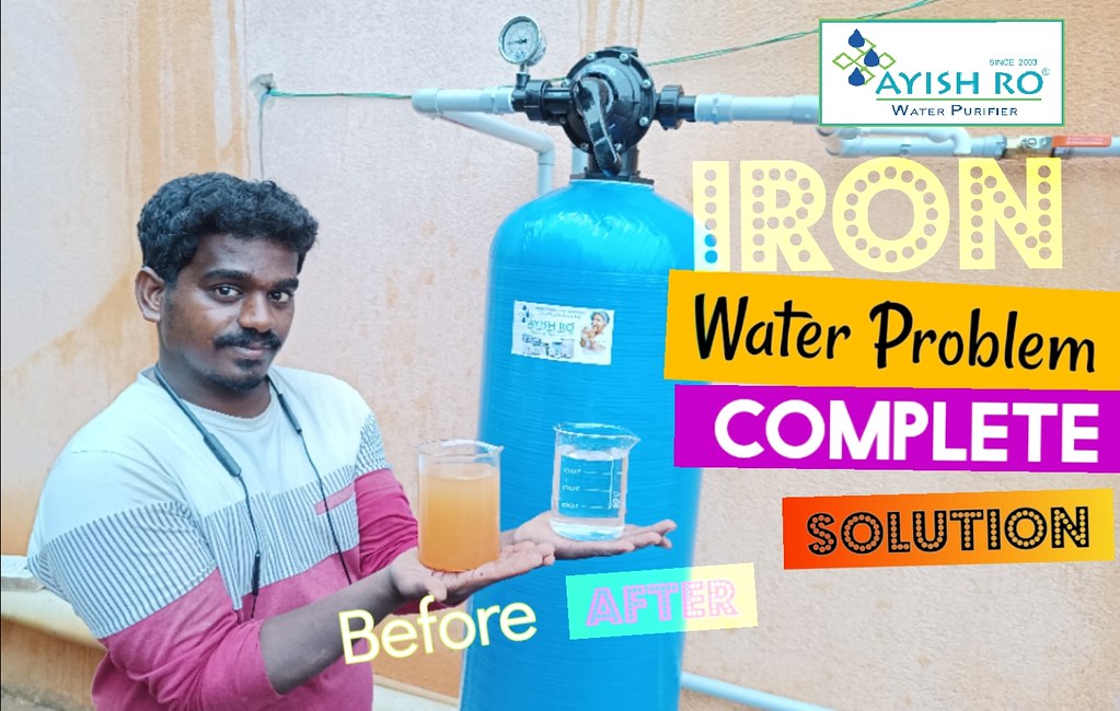 Iron removal water purifier for home iron water filter Ayish Ro
