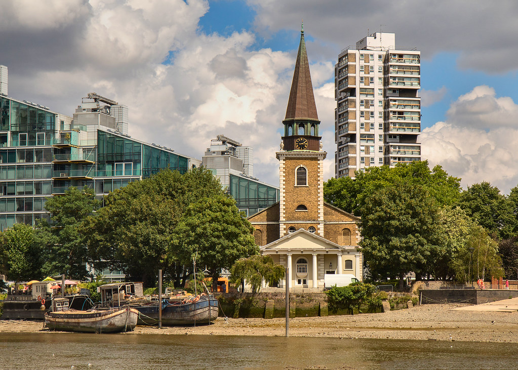 St.Mary's Church, Battersea, London Viewed from a boat on … Flickr