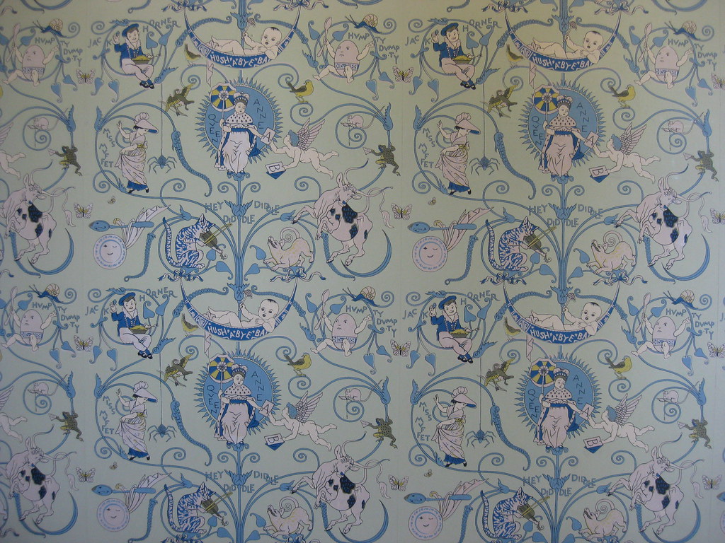 The Original Walter Crane Nursery Rhyme Wallpaper of the N… Flickr