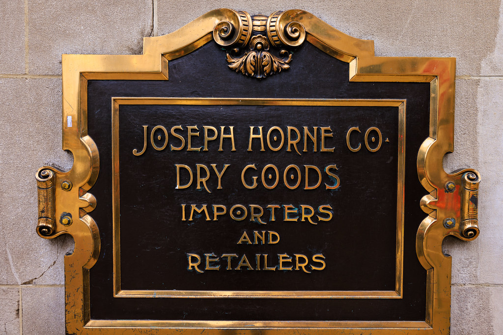 Nameplate, Joseph Horne Co., Pittsburgh, Pennsylvania Flickr