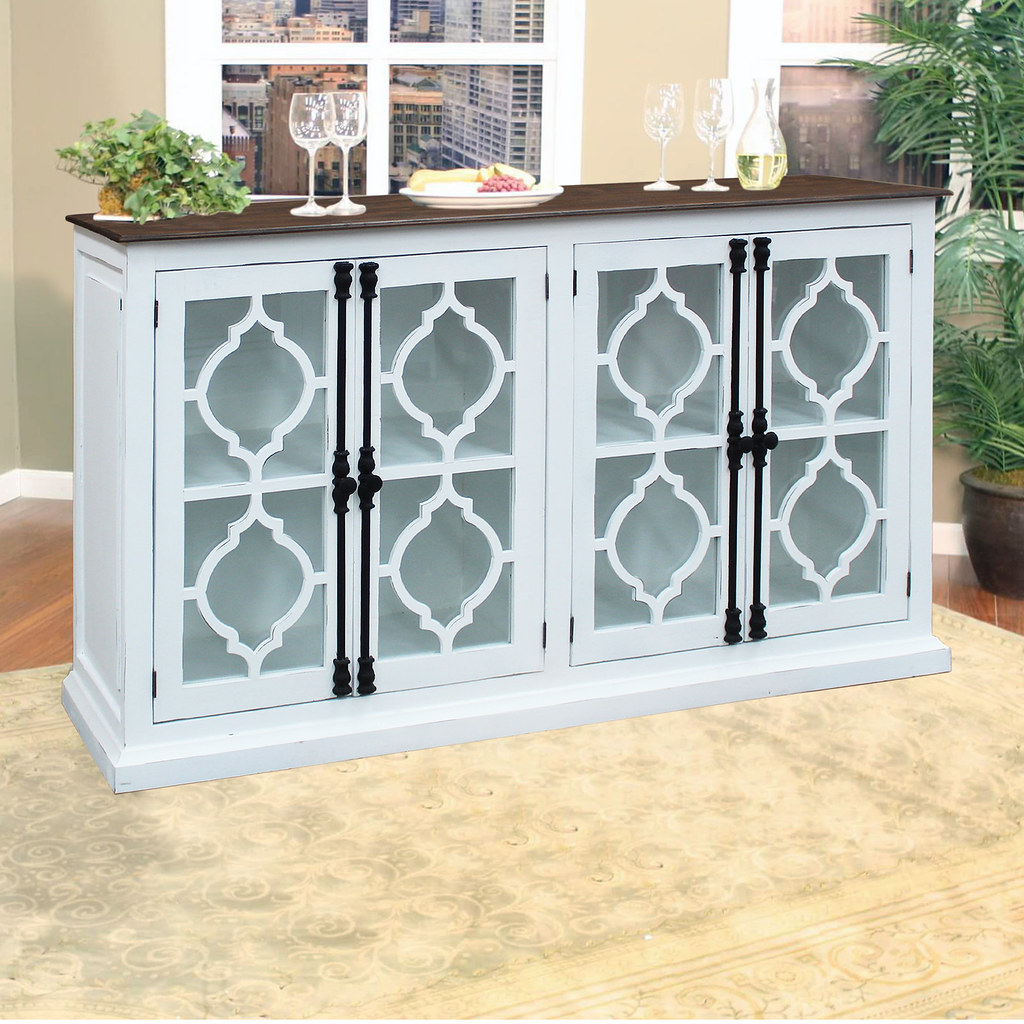 Juniper 4 door consoles in Distressed White Room W… Flickr