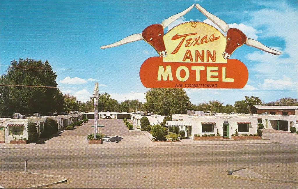 Albuquerque, NM vintage postcard of the Texas Ann Motel … Flickr