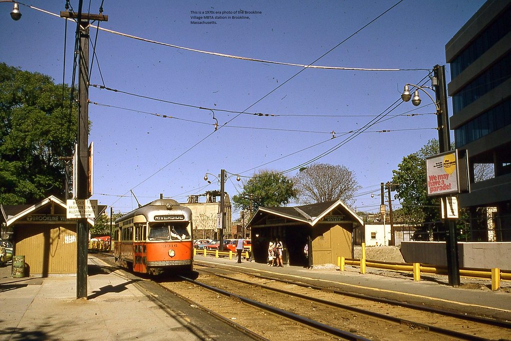 Boston Brookline Brookline Village MBTA Station PCC Trolle… Flickr