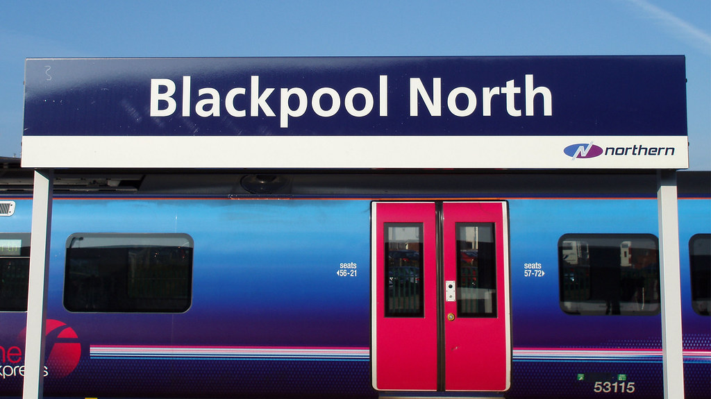 Blackpool North Northern Rail (SercoAbellio) nameboard at… Flickr