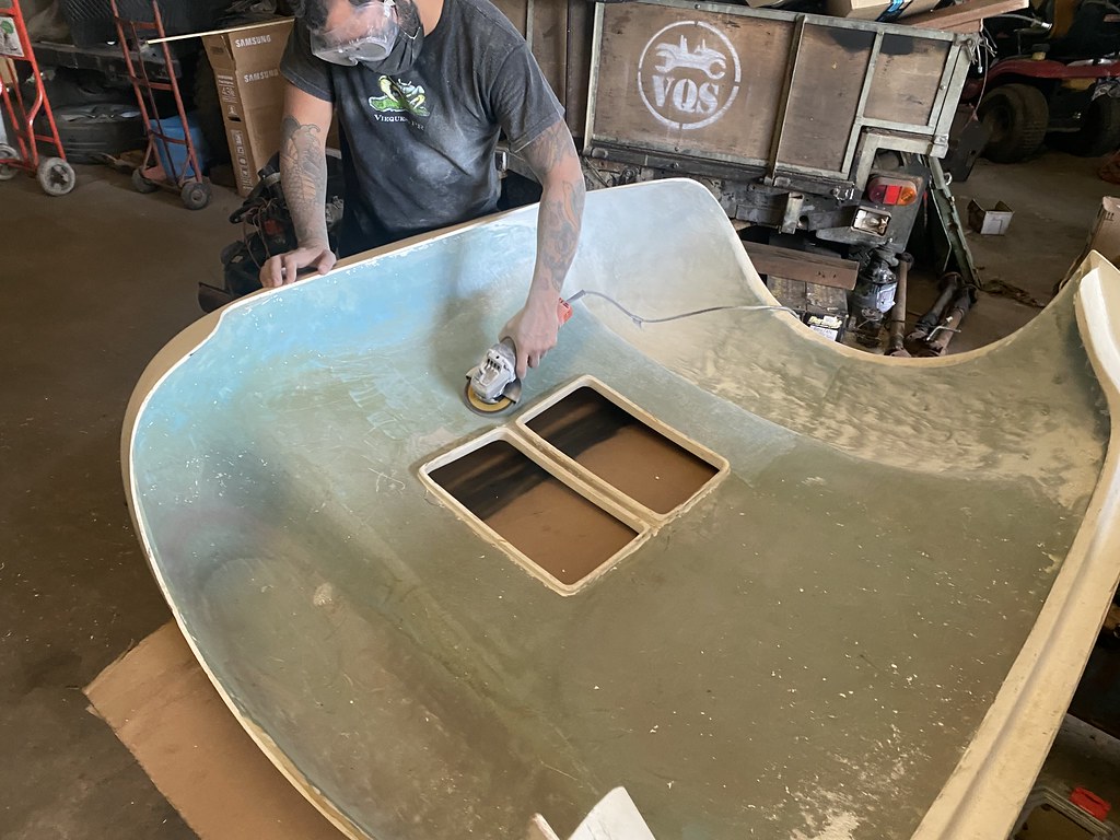 Sanding inside for bonding panels Vieques Speed Flickr