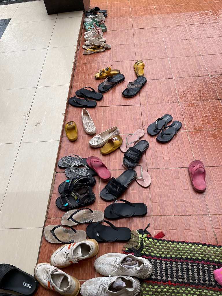 The sight at everyone's house We do not wear shoes inside!… Flickr