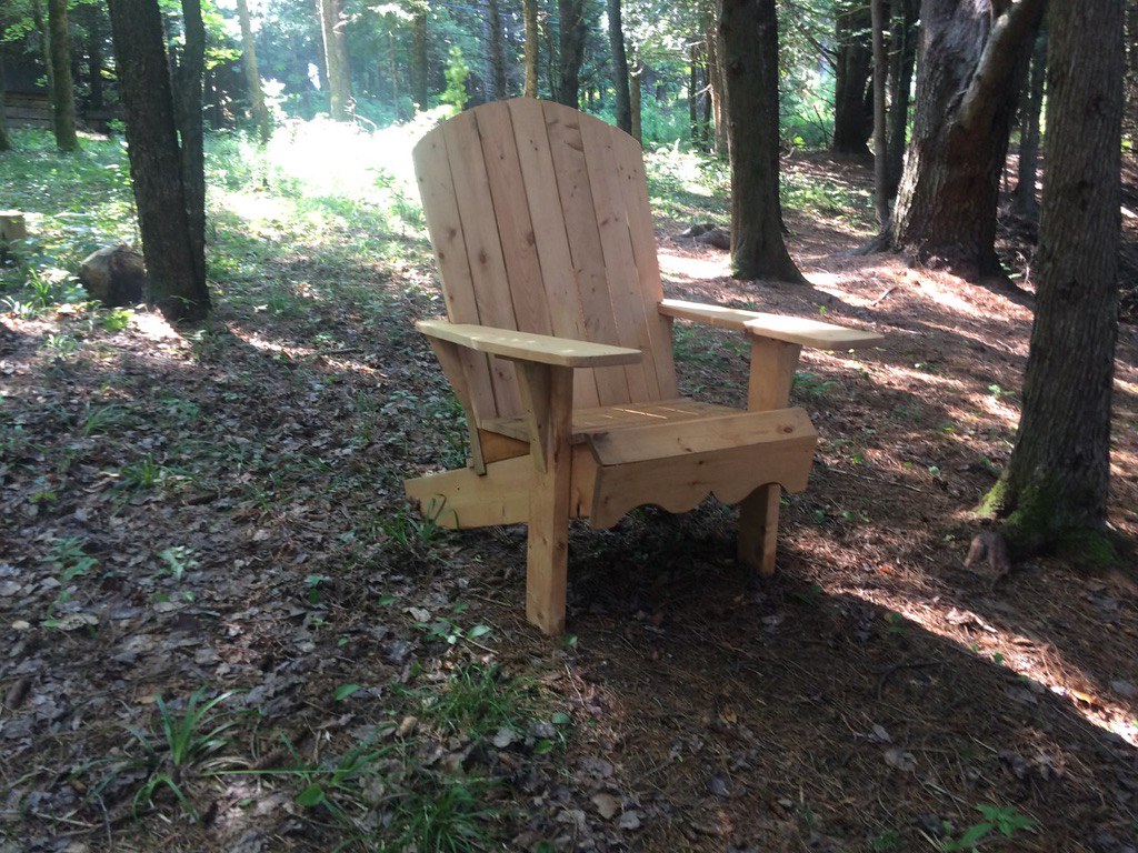Adirondack Chair Put together from wood scraps including s… Flickr