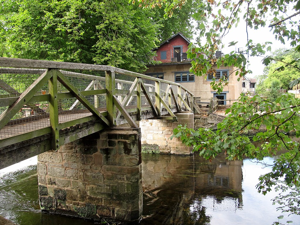 WarwickSaxon Mill Footbridge River Avon. Saxon Sky Flickr