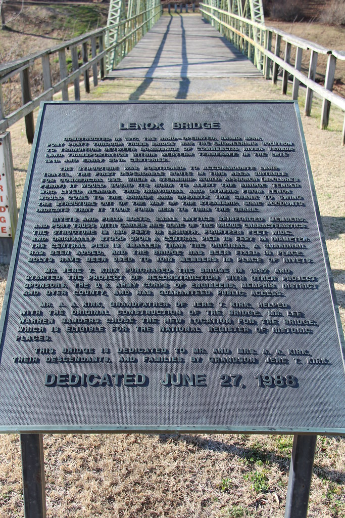 Lenox Bridge (Dyer County, Tennessee) Historic Lenox Bridg… Flickr