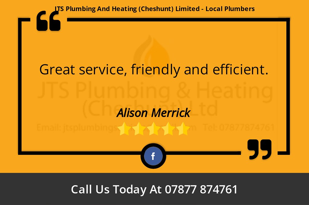 5 Star Review Great service, friendly and efficient. JTS Plumbing